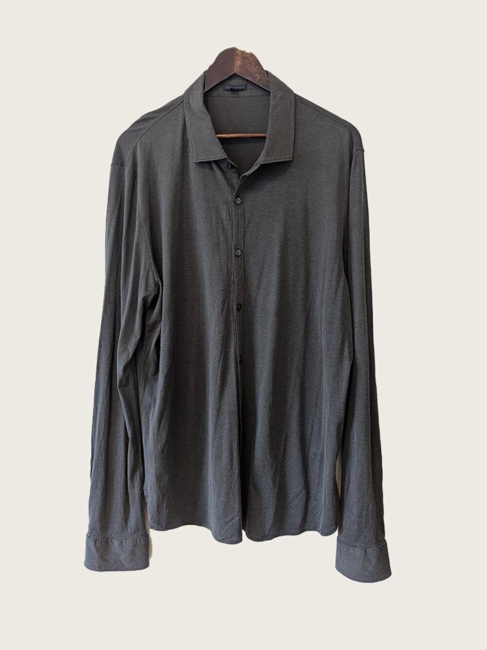 PATRICK ASSARAF - Silk blend long sleeve shirt - Sz XXL